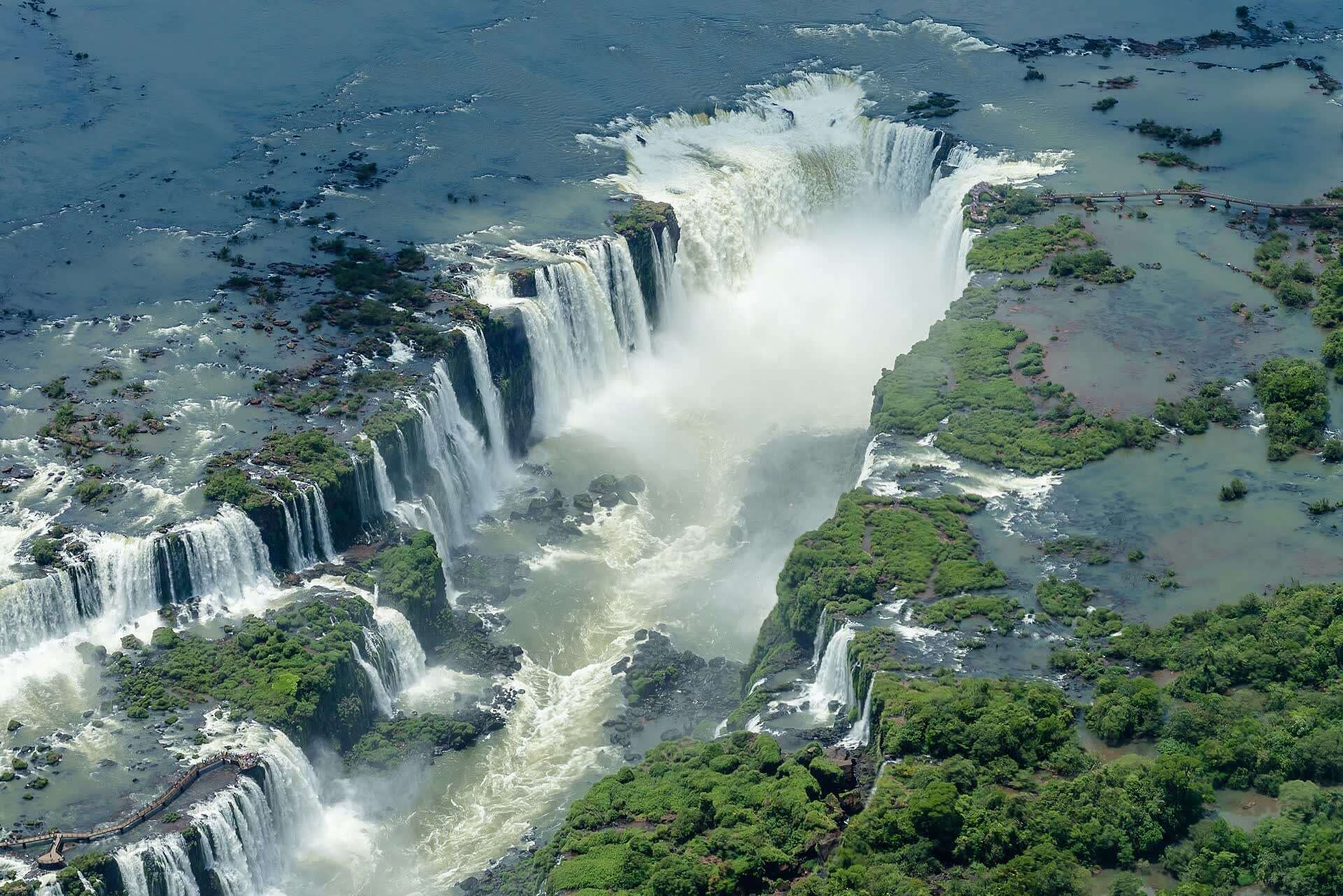 Aerial view of the Devil's Throat